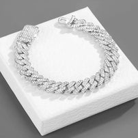Diamond-Encrusted Design Necklace