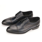 Brogue Engraved Men's Leather Business Shoes