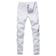 Men's Slim Fit White Pants