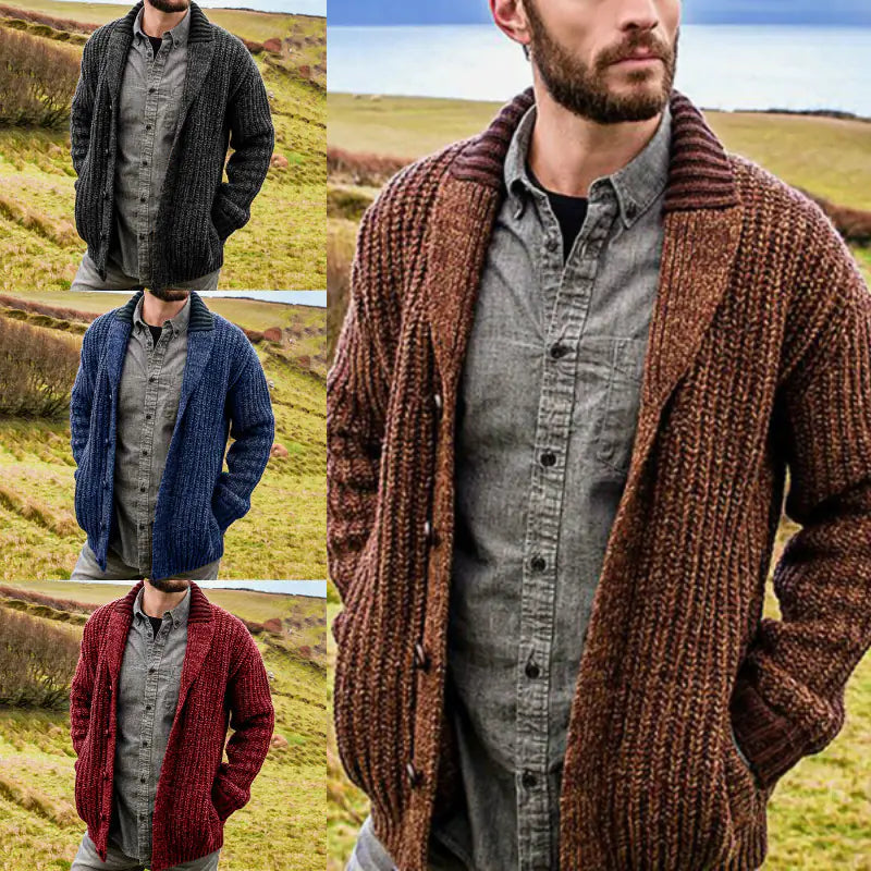 Men's Knit Cardigan Sweater