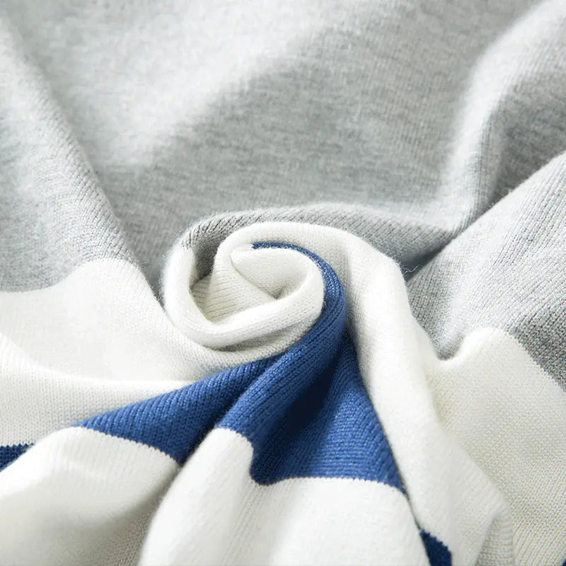 Men's Striped Sweater Pullover Knit
