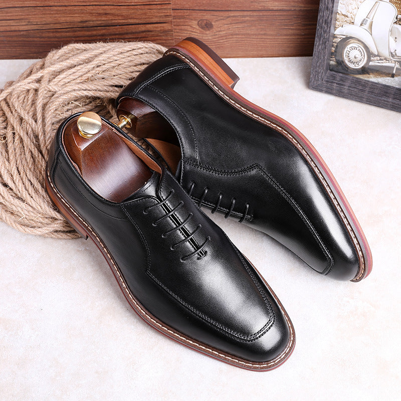 Sponge Leather Men's Shoes