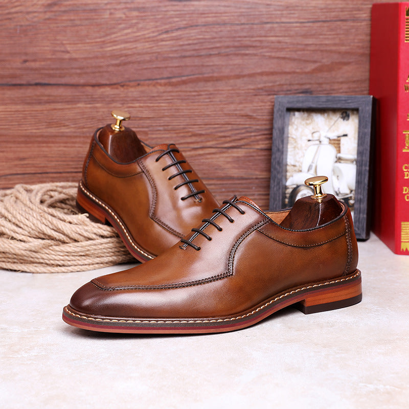 Sponge Leather Men's Shoes