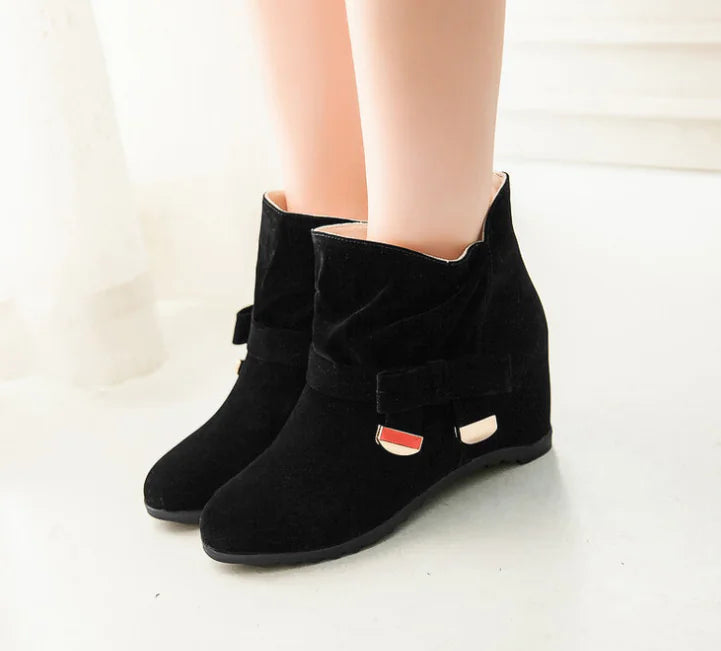 Solid Color Women's Boots