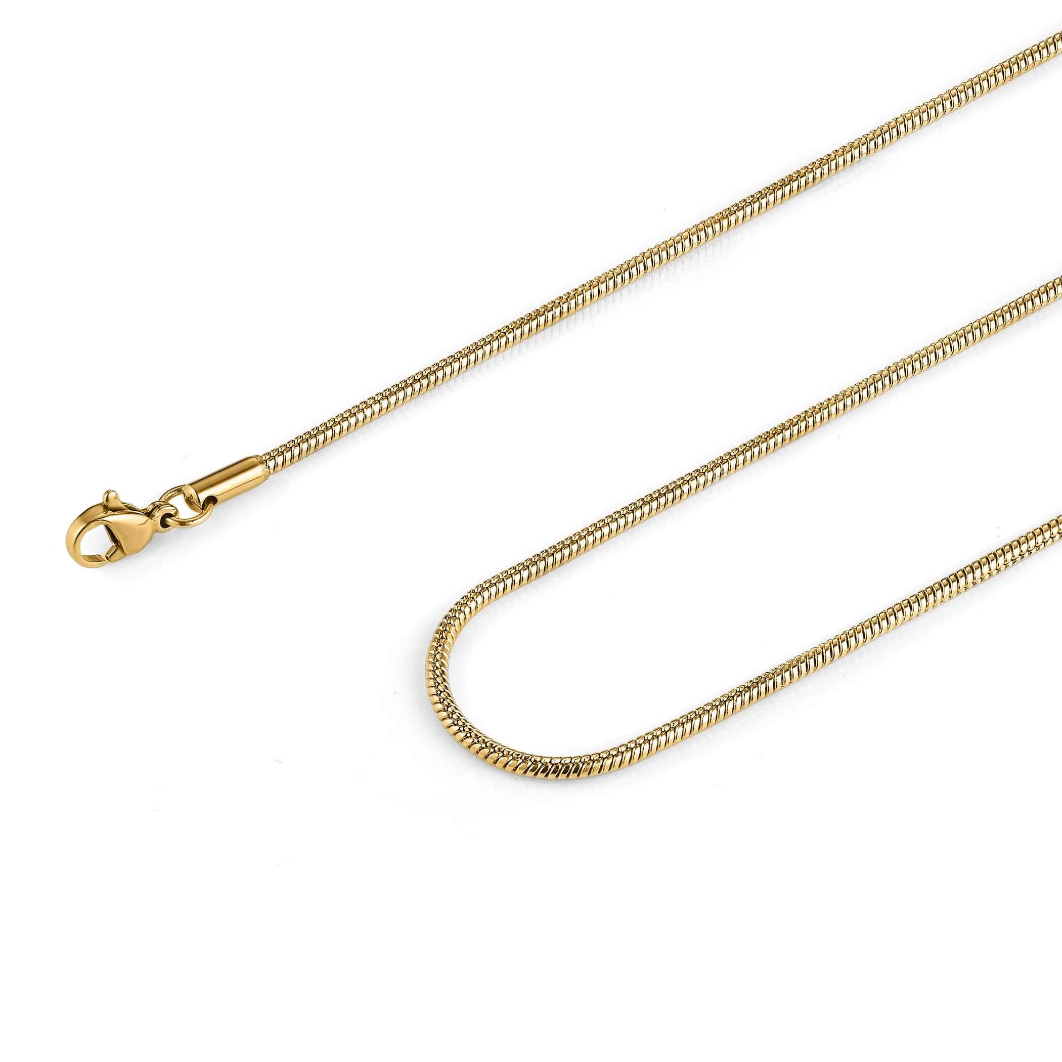 Gold Snake Chain Necklace For Men