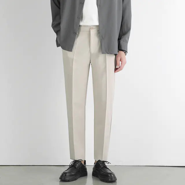 Men's Slim Fit Casual Suit Pants