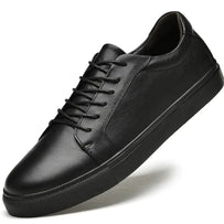 Men's Solid Leather Sneakers