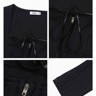 Short Zip Cardigan Blouse for Women