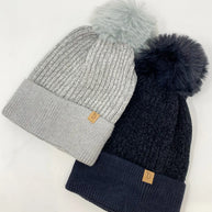 Chenille Pom Beanie