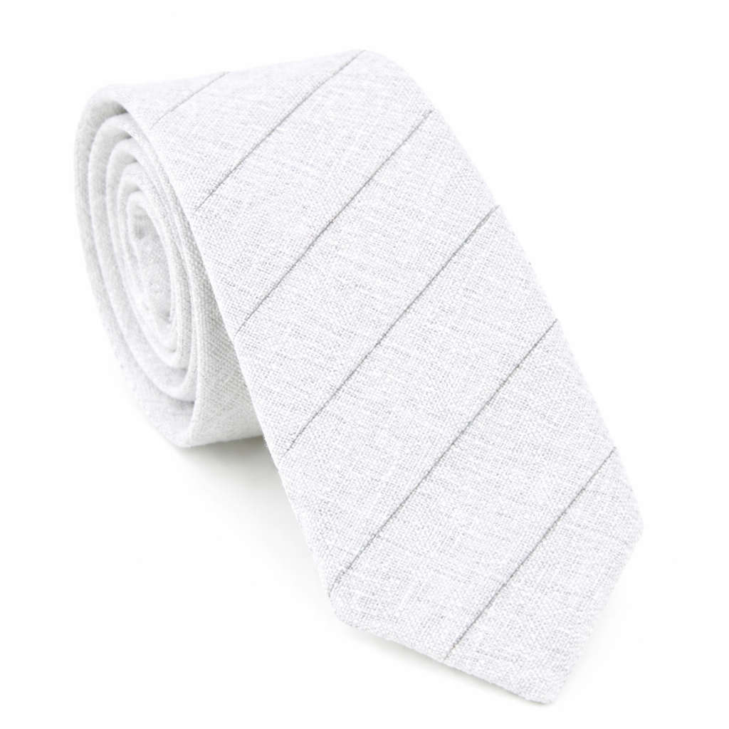 Cotton Striped Narrow Tie for Stylish Casual Wear