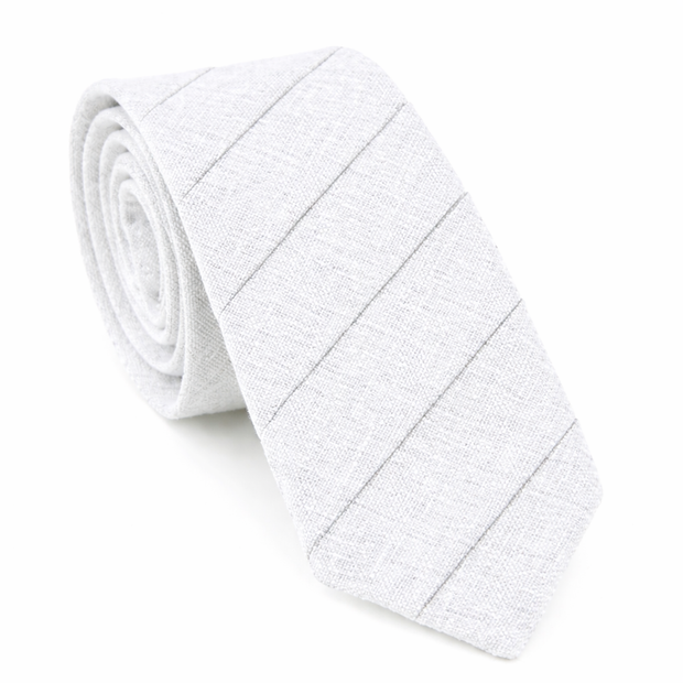 Cotton Striped Narrow Tie for Stylish Casual Wear