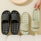 Unisex Soft-Sole Plaid Slippers for Summer