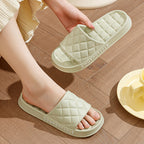 Unisex Soft-Sole Plaid Slippers for Summer