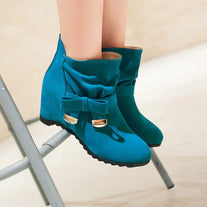 Solid Color Women's Boots