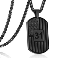 American Flag Necklace For Men