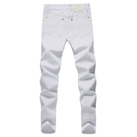 Men's Slim Fit White Pants