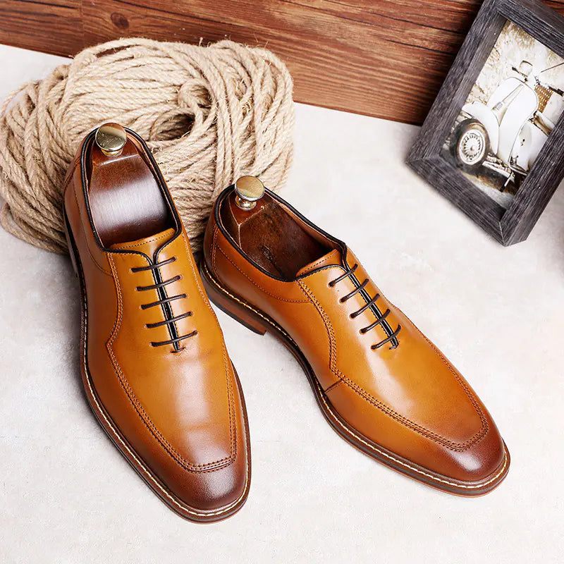 Sponge Leather Men's Shoes