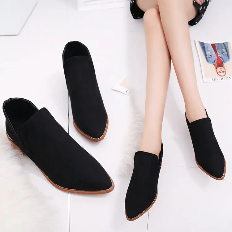 Women's Chunky Heeled Ankle Boots