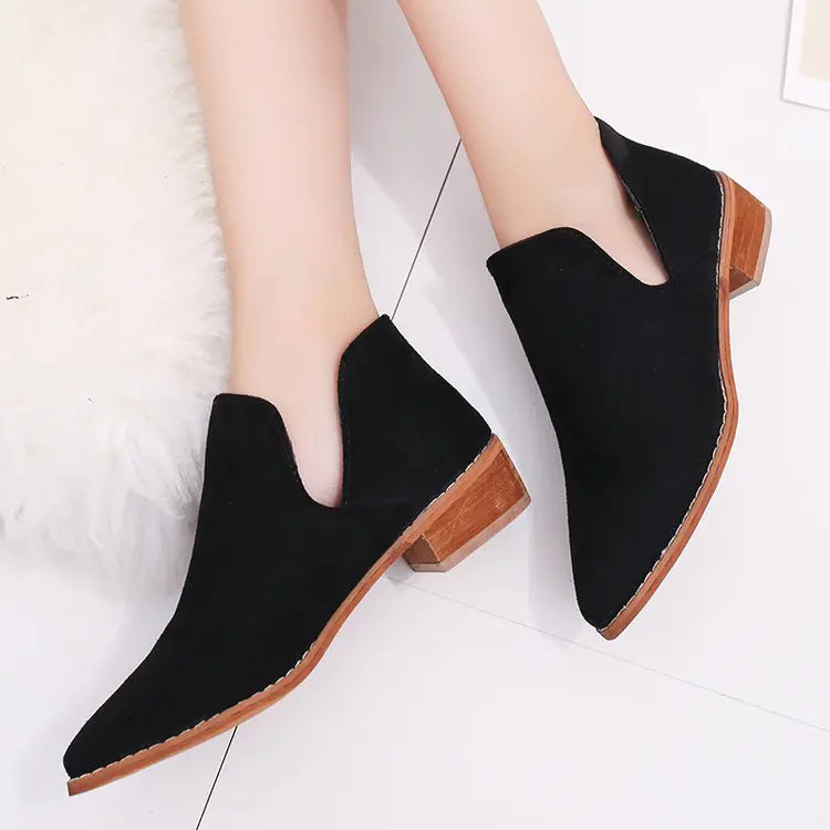 Women's Chunky Heeled Ankle Boots