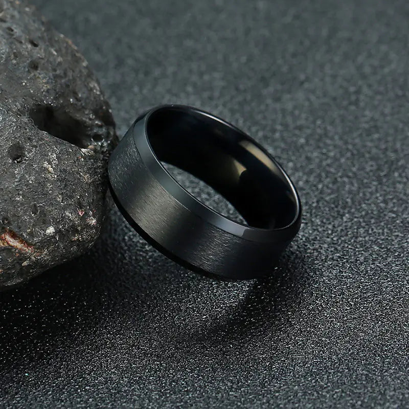Men's Titanium Steel Ring - Simple Design