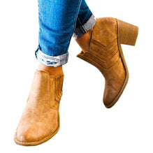Chunky Heel Ankle Boots For Women